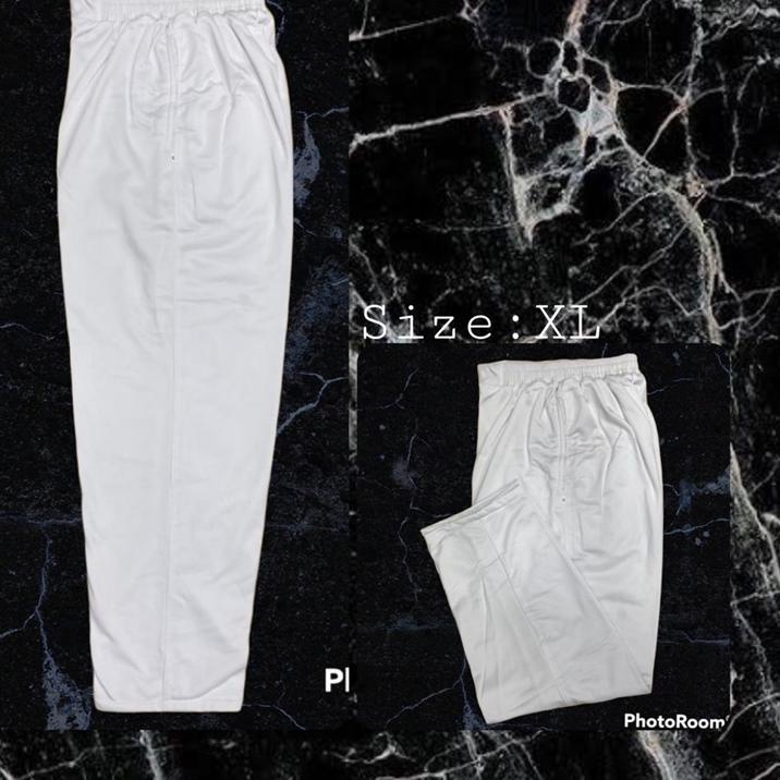Penjualan Terbanyak.. Training Panjang Warna Putih Polos / Celana Training Panjang Pria / Celana Tra