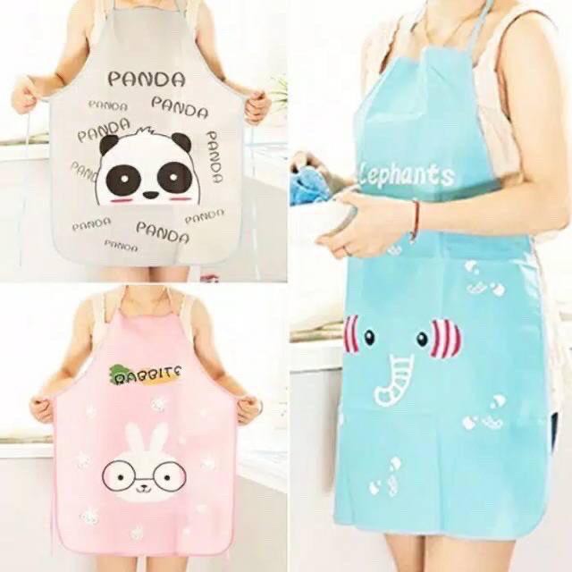 Celemek Masak Apron Karakter Waterproof / Anti Air - MKM