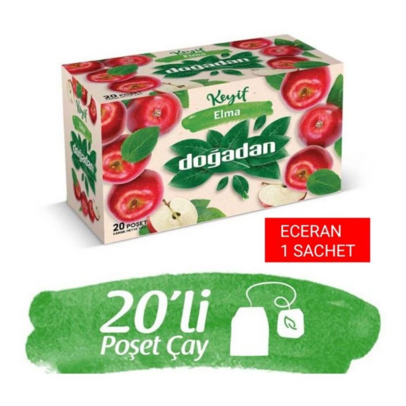 Teh Apel Turki Apple Tea Keyif Elma Dogadan Eceran