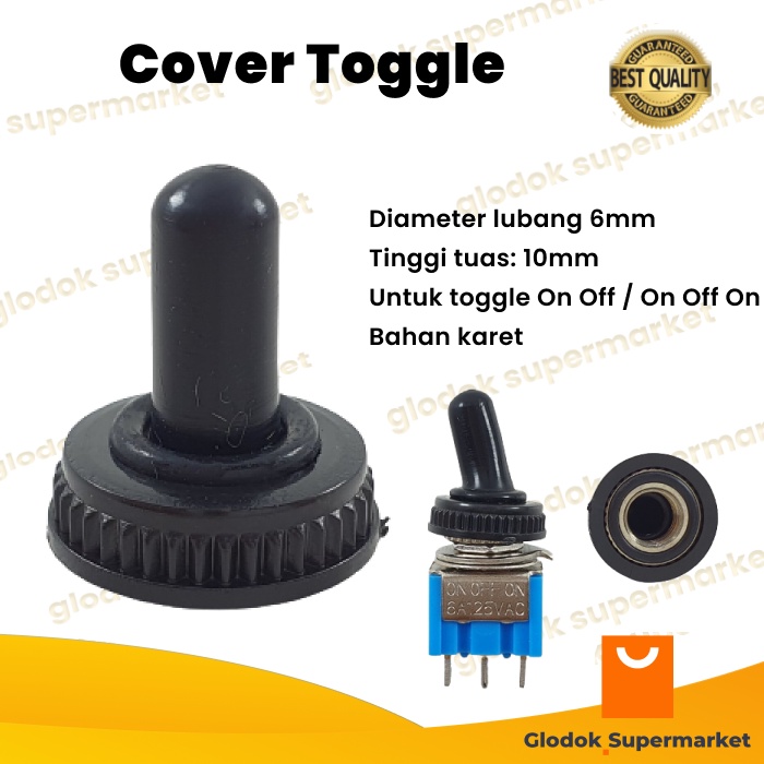 Tutup Toggle Waterproof Mini Cover Tahan Air Kondom Switch On Off Penutup Karet Saklar Togle Kecil