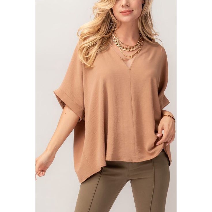 LONG SQUARE VERSY PENDEK TOP ATASAN BLOUSE WANITA AIRFLOW CRINKLE ANTI LECEK AIR FLOW