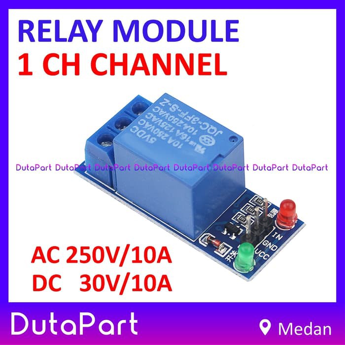 Relay Module 1 CH Channel 250VAC 30VDC 10A 5V Low Level Trigger Modul