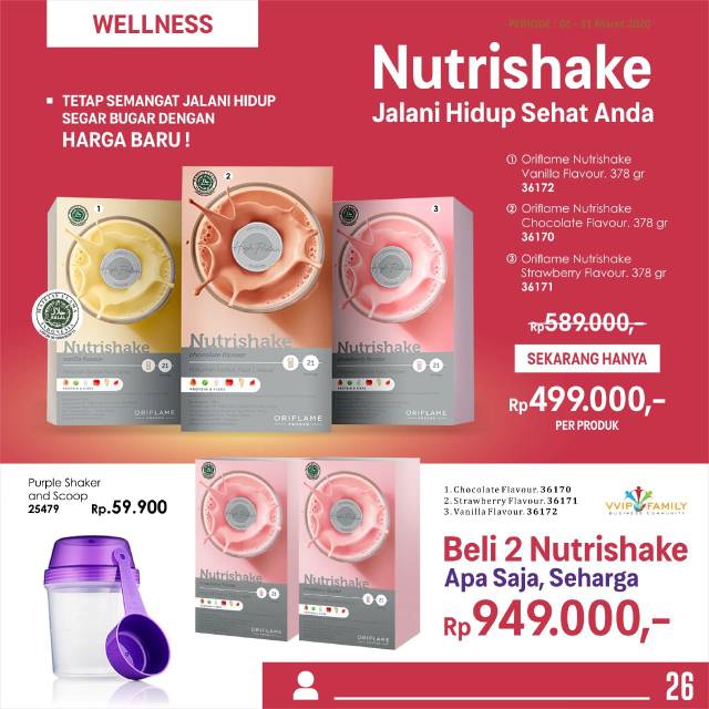 

Nutrishake Vanilla || Chocolate || Strawberry