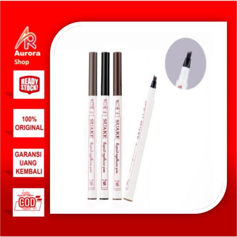 Suage Pensil Alis 35889 Tahan Lama Tahan Air 4 Warna By AURORA