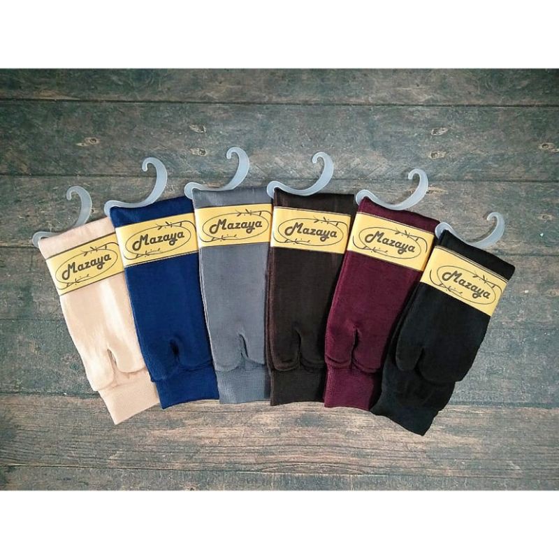 Kaos Kaki Jari Jempol Polos Wanita Muslimah Poliester-1