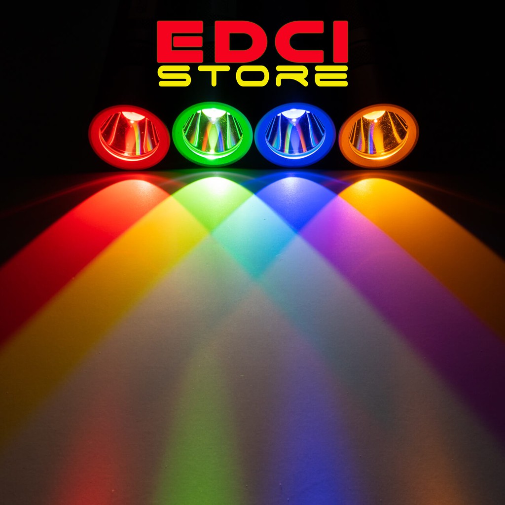 Senter Convoy S2+ Colorful Osram LEDs, Sorot Warna-Warni with Gift Box