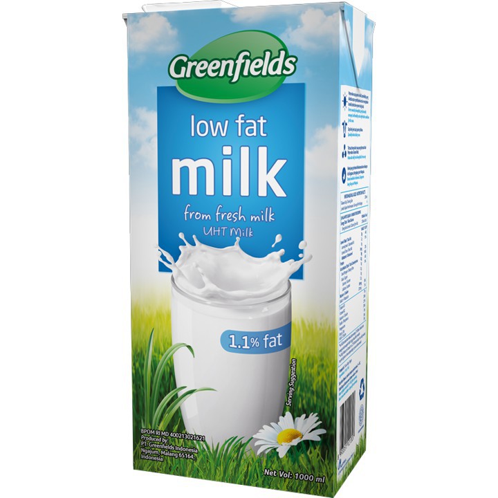 

Greenfields Low Fat UHT 1L