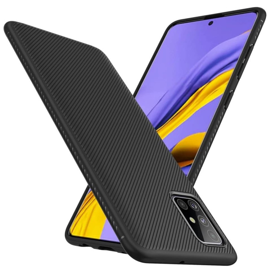 SAMSUNG A11/A21S/A31/A51/A71 CASE SOFTCASE SLIM FIT CASE  FULL CARBON