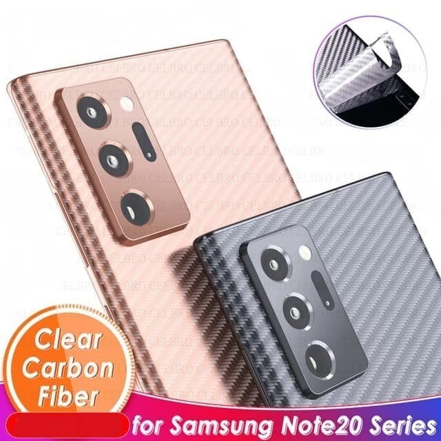 

Skin Carbon Samsung Note 20 Note 20 Ultra S23 FE Transparan Garskin Stiker Cover Film