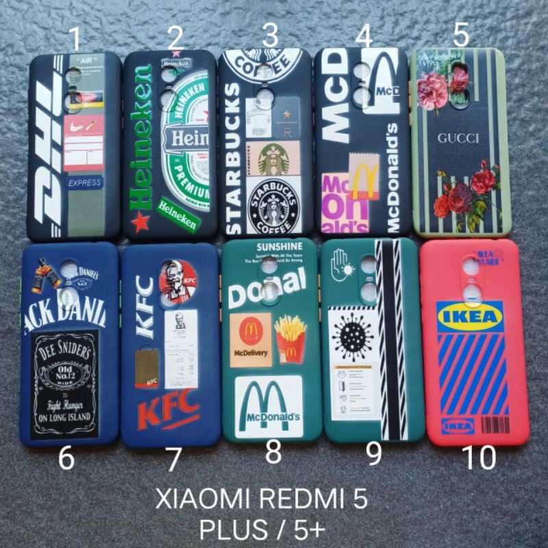 case gambar Xiaomi redmi 5+ . Xiaomi Redmi 5 PLUS motif cowok ( 2 motif ) soft softcase softshell silikon cover casing kesing housing