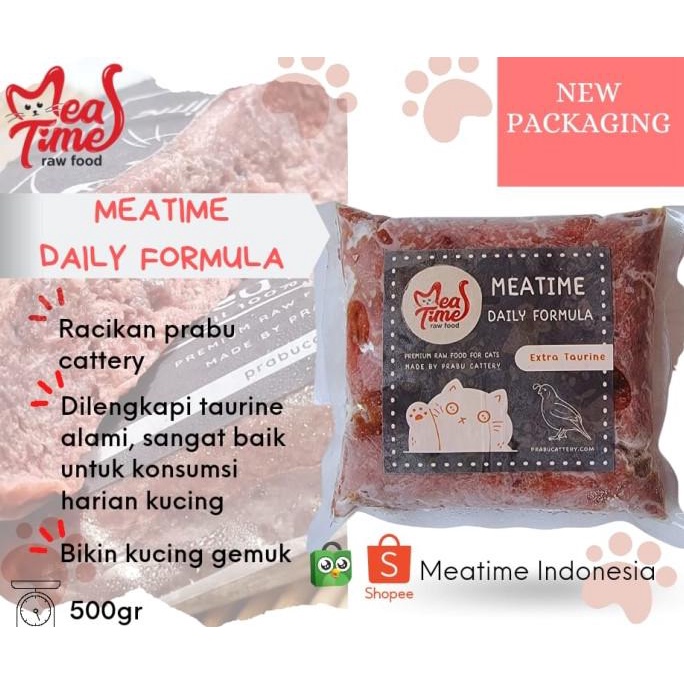 NEW SALE CAT FOOD / RAW FOOD PUYUH GILING (EXTRA TAURINE) TERBAIK