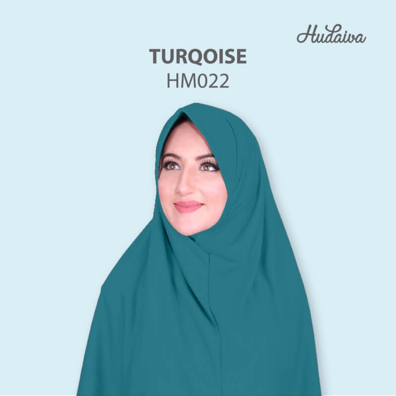 Jilbab Hudaiva Morocco HDVA - HM022 Turqoise