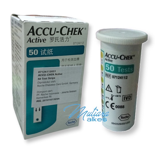 ACTIVE - Strip Cek Gula Darah Accu Chek Active Isi 50 Strip / accu check / accu cek