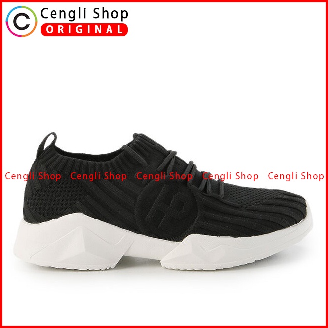 SEPATU SNEAKER WANITA HUSH PUPPIES ORIGINAL CASUAL BRANDED BLACK HW67