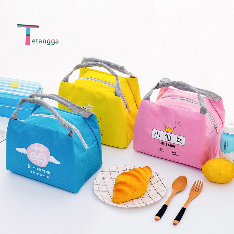 Tas Bekal Karakter Lunch Cooler Bag Salur Makanan Aluminium Kotak Makan Import Tas kotak makan siang