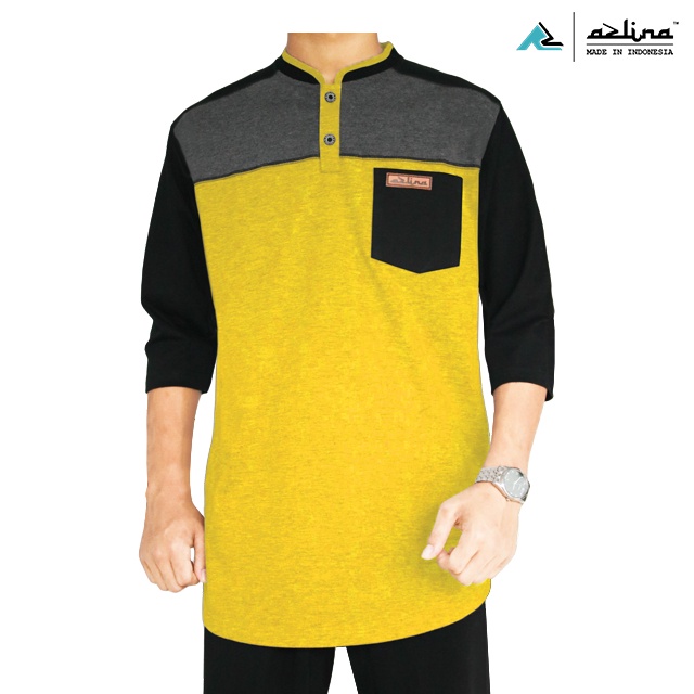 BAJU ATASAN KOKO kaos Kurta PAKISTAN lengan 3/4 kaos koko MODERN