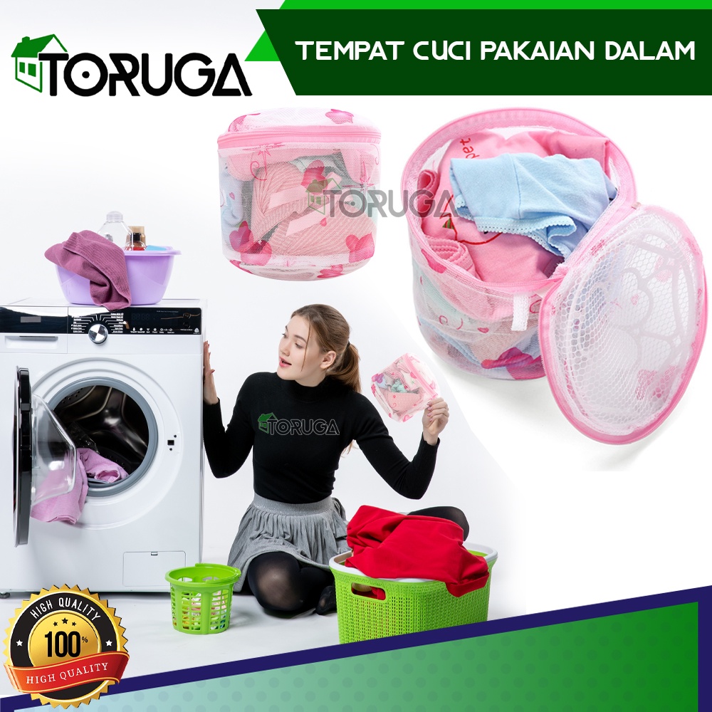 Keranjang Cucian Tempat Pakaian Kotor Underware BH Laundry Pouch BRA Kantong Mesin Cuci Transparant