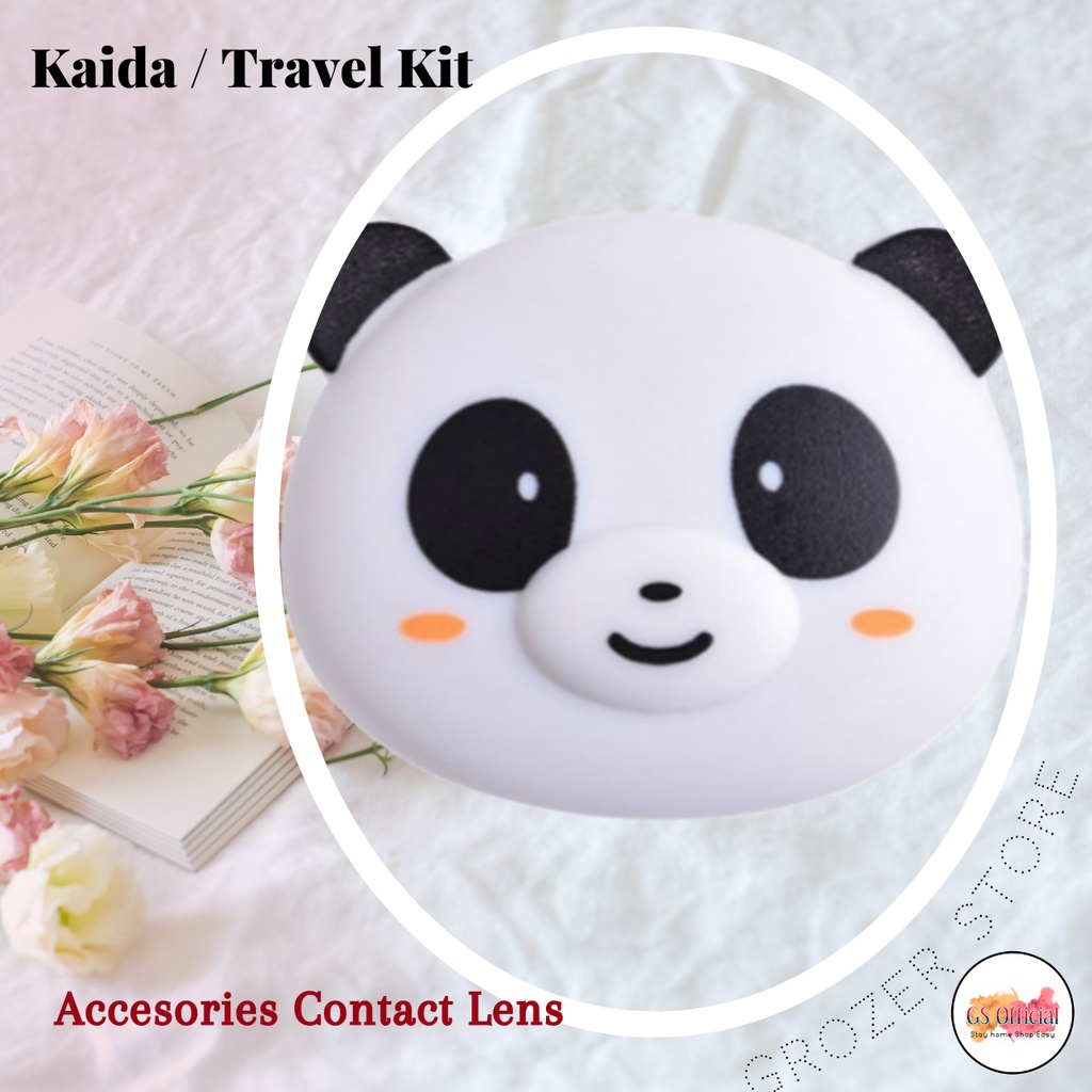 (COD) TEMPAT SOFTLENS | KAIDA | KOTAK TRAVEL KIT MODEL ANIMAL LUCU