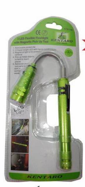 FLEXIBLE FLASHLIGHT 3LED WITH MAGNIT