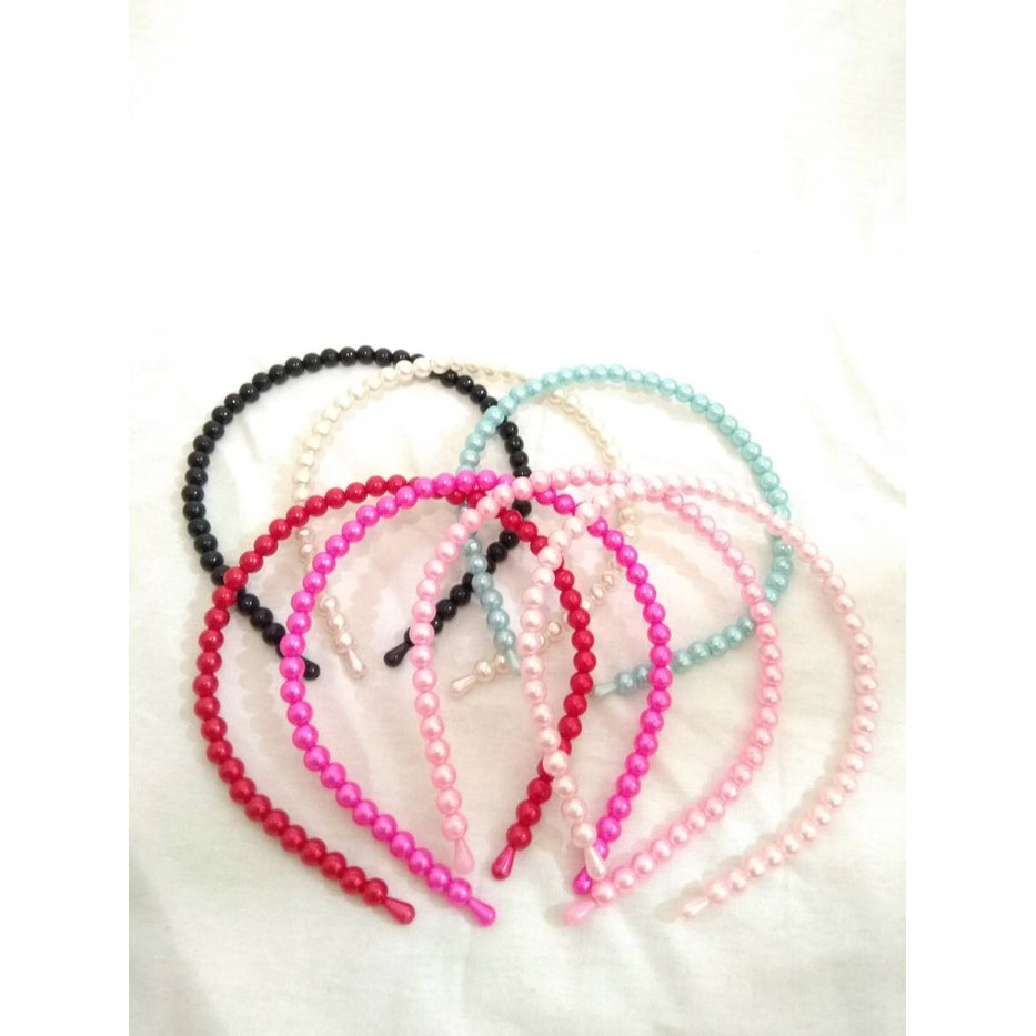 Vinztstore - Bando Mutiara Korea Headband Wanita Bandana Aksesoris Rambut Bando Pearl Original