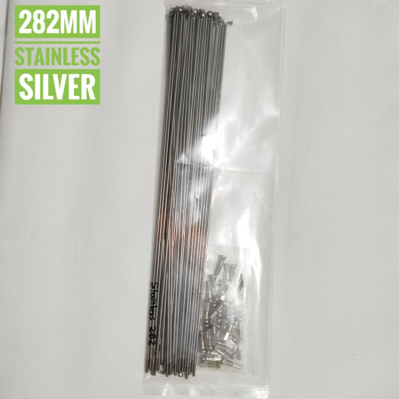 spoke 282mm stainless TAHAN KARAT - spoke 282mm silver stainless - ruji 282mm silver stainless - ruj
