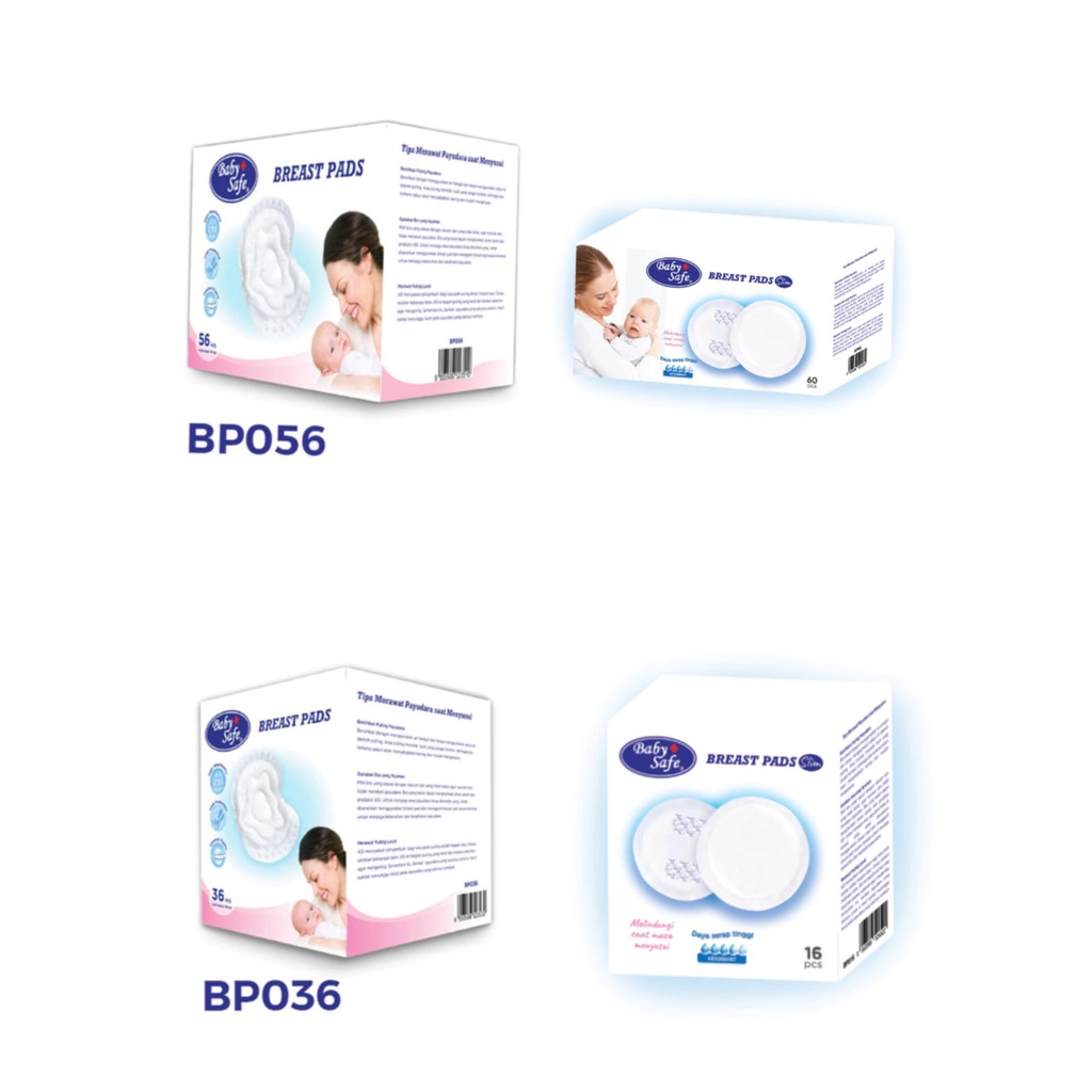 Baby Safe BPS 16,BP056,BP036 BreastPads Slim Daya Serap 70 ml