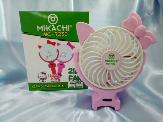 Kipas angin mini 2in1 mikachi hello kitty