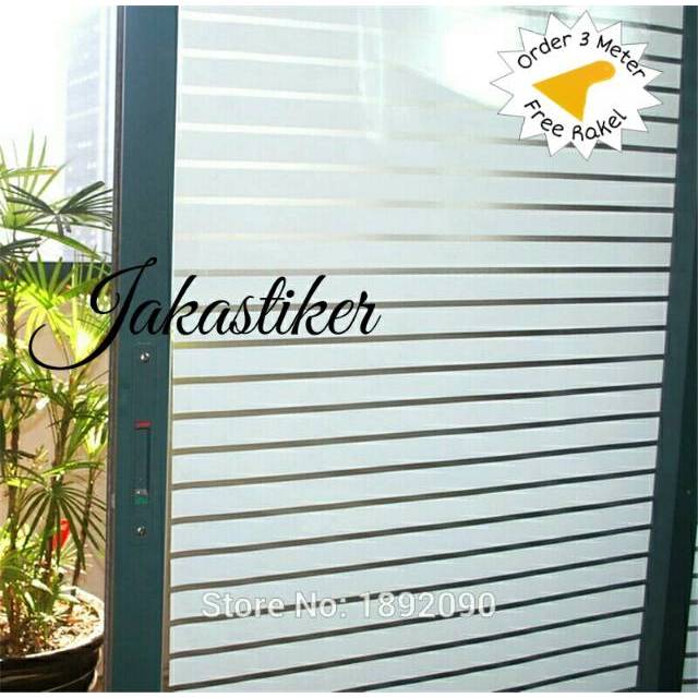 Sticker/stiker kaca/kaca film/motif garis