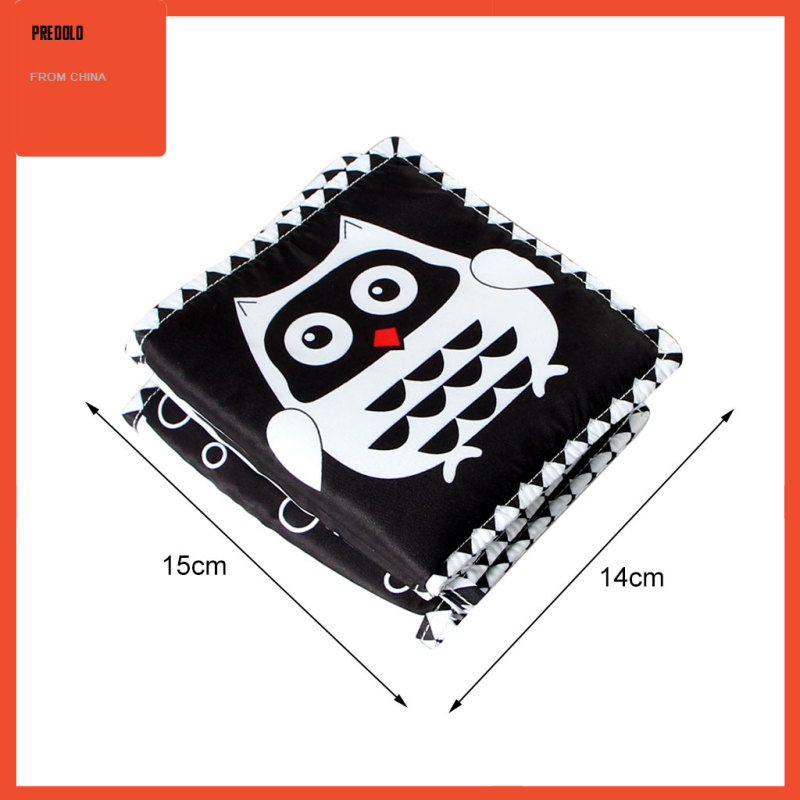 [In Stock] Newborn Baby Black and White Soft Book Rustling Crinkle Paper Teething Toy