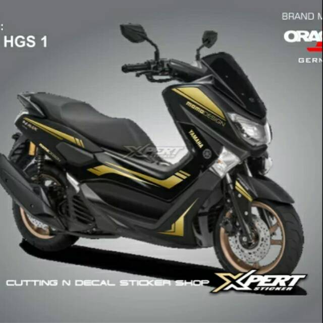 Sticker Cutting Yamaha Nmax Stiker Nmax Hitam Variasi Gold