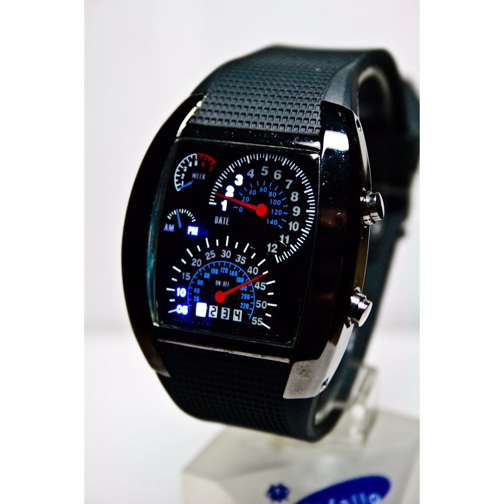 JAM TANGAN ORIGINAL LED SPEEDOMETER TVG