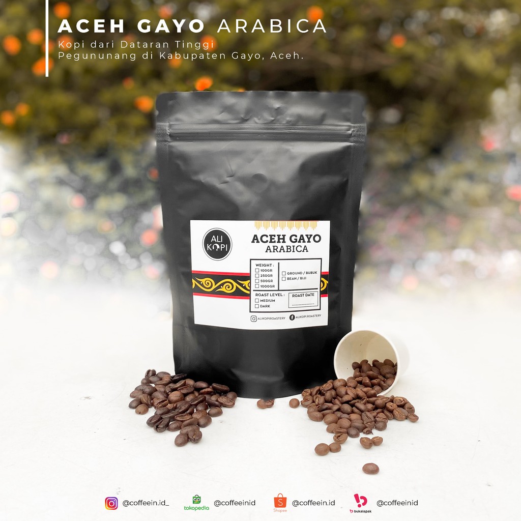 

KOPI ACEH GAYO ARABICA - Medium Roast