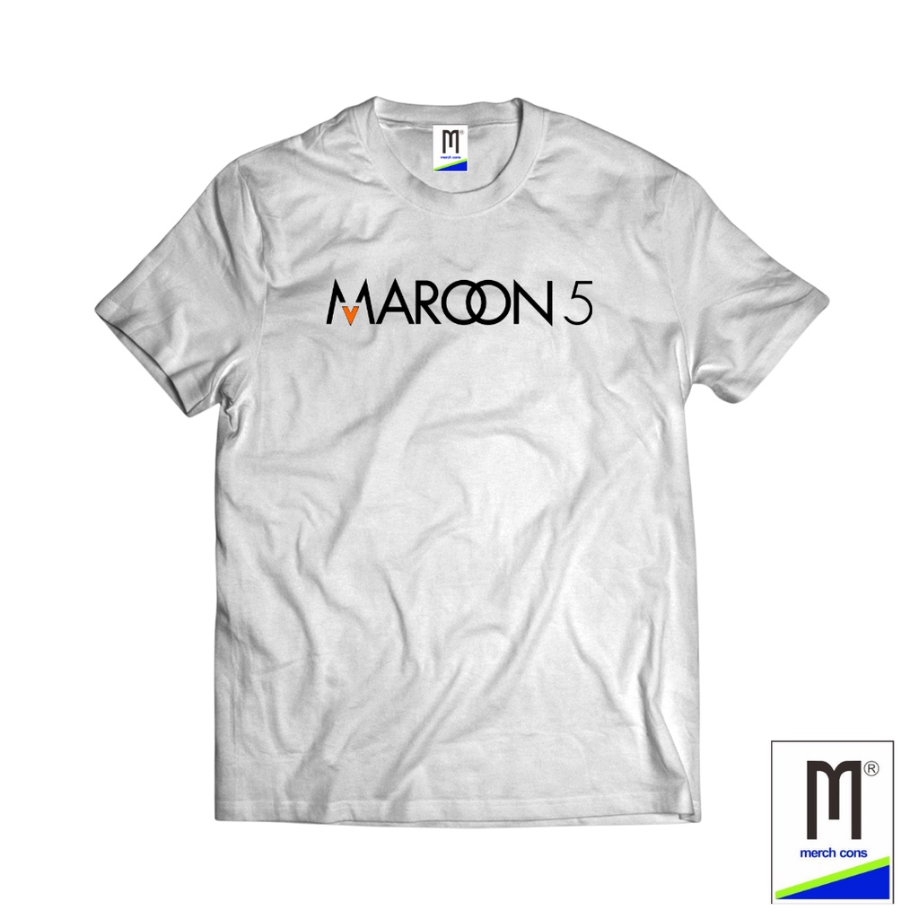 TSHIRT MARCHANDISE BAND MAROON 5 PUTIH