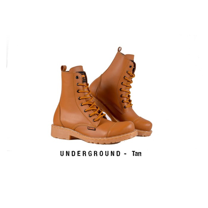 Sepatu Boots Kulit Pria Underground Series