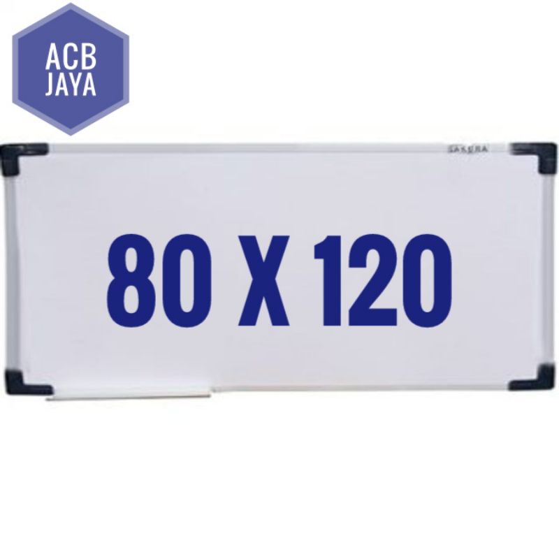 

Papan Tulis Whiteboard Magnetik / Non Magnetik 80 x 120