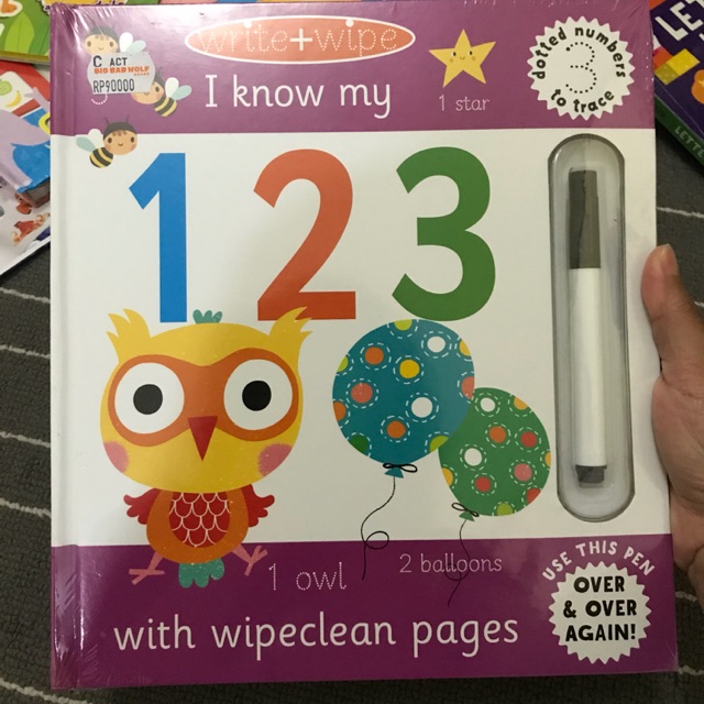 Buku i know my 123, i know my abc,dot to dot, letters i know abc alphabet fun