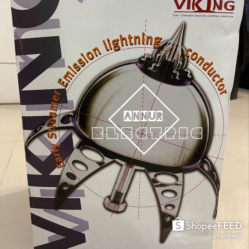Penangkal petir viking V2 radius Radius 90m bersertifikat