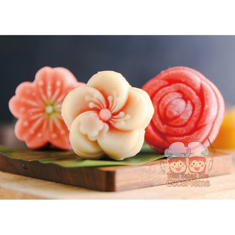 Cetakan Kue Nastar Taiwan Wagashi Mochi Kue Kering Bunga Sakura 35gr