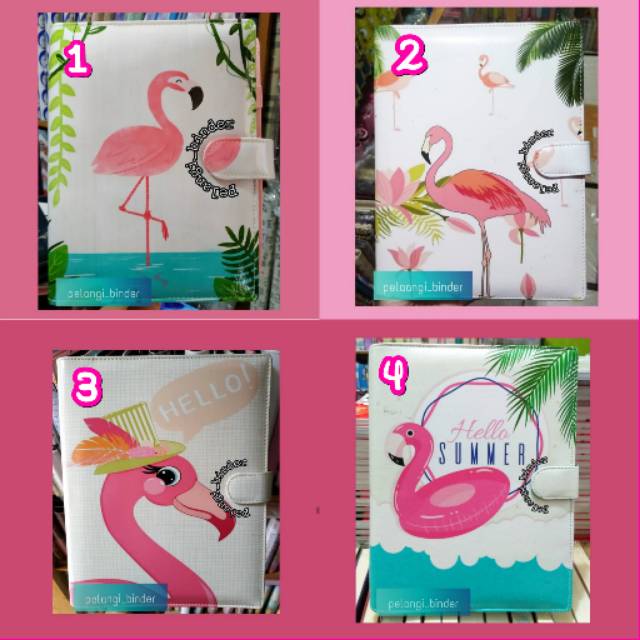 

Binder printing flamingo /Binder custom flaminggo