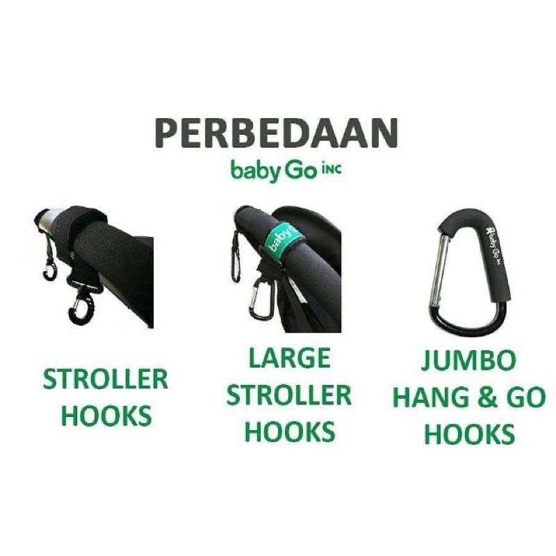 Babygo inc Large Stroller Hook isi 2 pcs Gantungan Stroller Baby go inc