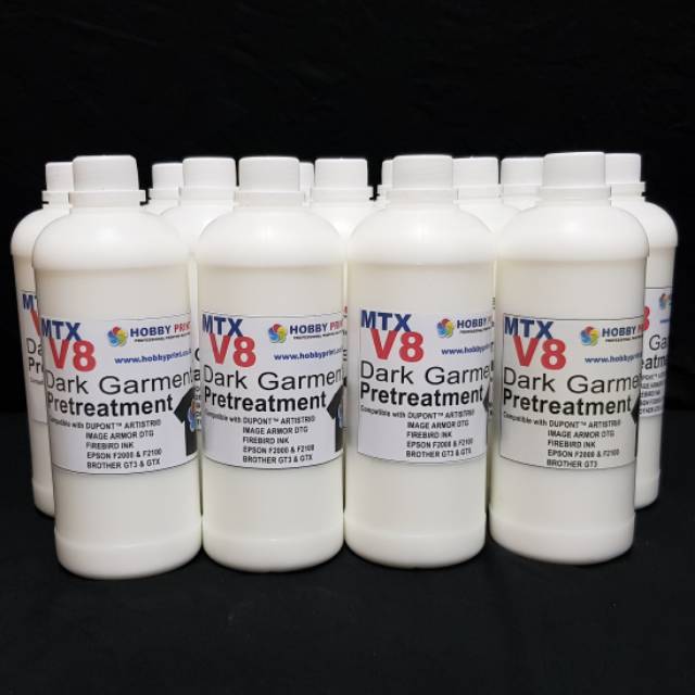 Pretreatment Dark Printer DTG Hobby Print V8 Coating Kaos Gelap 1000ml