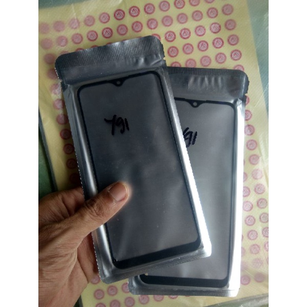 Kaca Glass Lcd Vivo Y91/91C Y93 Y95 + Lem Oca