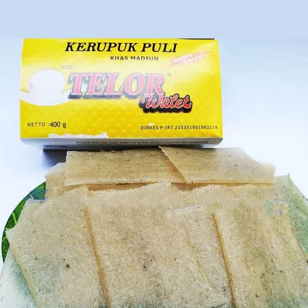 

Kerupuk Puli Mentah Beras Bawang Madiun Lempeng Gendar Krupuk Opak Puli Pecel Cap Telor 400gram Asli Madiun