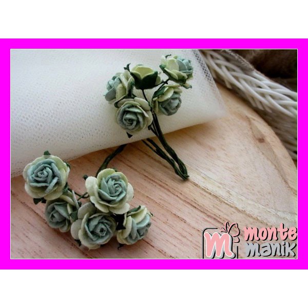 

Bahan Craft Aplikasi Bunga Mawar Kertas Hijau Pastel Gradasi - ABK-09