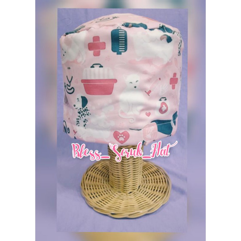 Topi Bedah / Nurse Cap/ Sugical cap/ Topi Motif/Veterinary