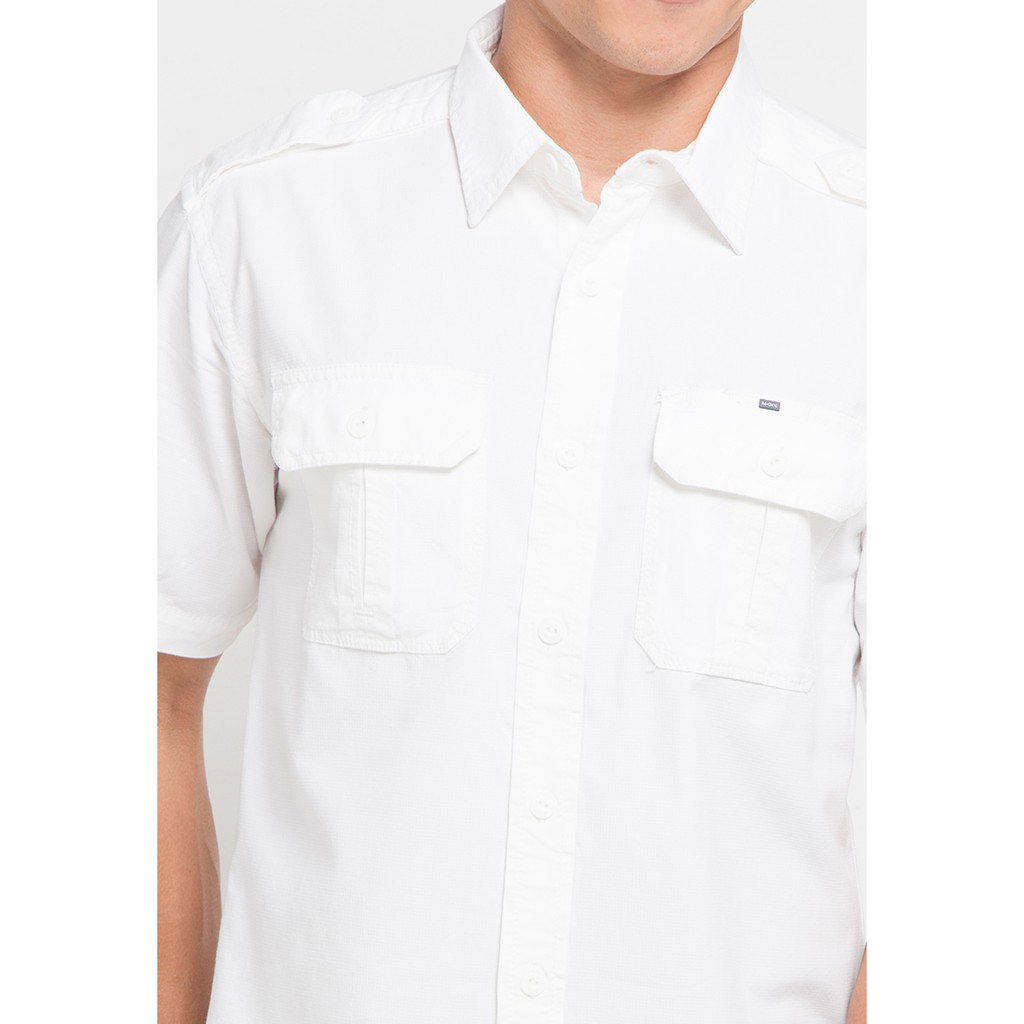 KEMEJA PRIA UKURAN SIZE BESAR WARNA PUTIH MGEE RANGER 001