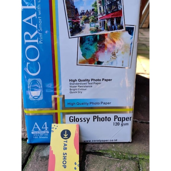 

♬ CORAL GLOSSY PHOTO PAPER A4 120 GSM 100 SHEETS ←