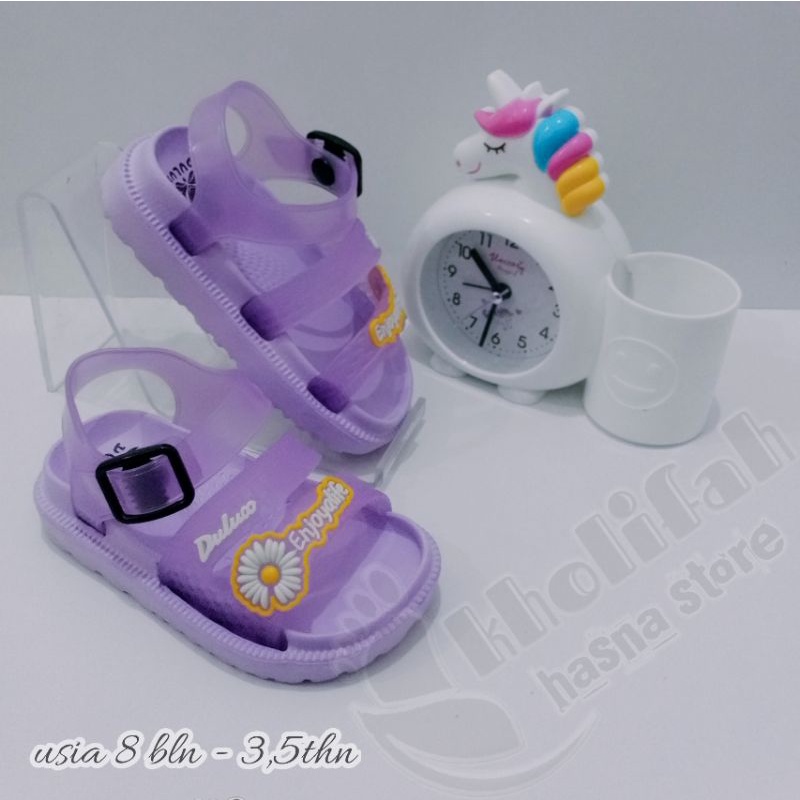 SANDAL ANAK PEREMPUAN 0 - 3,5thn TALI BUNGA MATAHARI  Dulux 323e