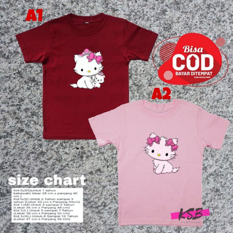 baju kaos anak perempuan charmmykitty/kaos anak anime/kaos anak wibu/kaos oblong anak murah/kaos ana