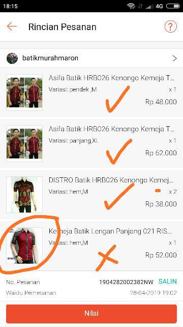 Asifa Batik Hrb026 Kenongo Kemeja Tosca Pendek Pekalongan Padi M L Xl Sogan Tulis Halus Kemeja Batik